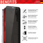 Displex Privacy Glass FC Protecteur d&#039;&eacute;cran compatible avec iPhone 14 Pro Max - Transparent