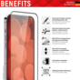 Protecteur d&#039;&eacute;cran Displex Real Glass FC compatible avec iPhone 13 mini - Transparent