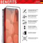 Protecteur d&#039;&eacute;cran Displex Real Glass Full Cover compatible avec iPhone 14 Pro Max - Transparent