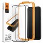 Spigen AlignMaster Full Cover Glass Lot de 2 protecteurs d&#039;&eacute;cran pour iPhone 15 - Transparent