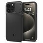 Spigen Optik Armor Magfit Case cover compatible avec iPhone 15 Pro Max - noir