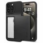 Coque Spigen Slim Armor CS compatible avec iPhone 15 Pro Max - noire