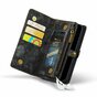 Caseme Vintage &Eacute;tui portefeuille compatible avec iPhone 7, 8, SE 2020 et SE 2022 - noir
