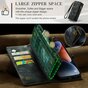 Caseme Vintage &Eacute;tui portefeuille compatible avec iPhone 15 Plus - noir