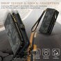 Caseme Vintage &Eacute;tui portefeuille compatible avec iPhone 15 Pro Max - noir