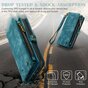 Caseme Vintage &Eacute;tui portefeuille compatible avec iPhone 15 Plus - Bleu