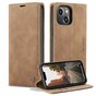 Caseme Retro Wallet Case compatible avec iPhone 15 Plus - marron