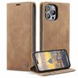Caseme Retro Wallet Case cover pour iPhone 15 Pro Max - marron
