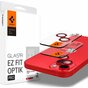Spigen Camera Lens Glass Protector 2 Pack compatible avec iPhone 14 Plus et iPhone 14 - Rouge