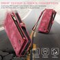 Caseme Vintage &Eacute;tui portefeuille compatible avec iPhone 15 Plus - Rouge
