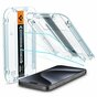 Spigen Glass Mounting Frame EZ FIT 2 Pack AGL06892 Protecteur d&#039;&eacute;cran compatible avec iPhone 15 Pro - Transparent