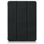 Housse en cuir artificiel &agrave; trois volets pour iPad 10e g&eacute;n&eacute;ration 10,9 pouces 2022 - noir