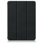 Housse en cuir artificiel &agrave; trois volets compatible avec iPad 10e g&eacute;n&eacute;ration 10,9 pouces 2022 - noir