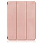 Housse en cuir artificiel &agrave; trois volets compatible avec iPad 10e g&eacute;n&eacute;ration 10,9 pouces 2022 - or rose