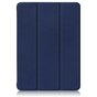 Housse en cuir artificiel &agrave; trois volets compatible avec iPad 10e g&eacute;n&eacute;ration 10,9 pouces 2022 - bleu