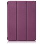 Housse en cuir artificiel &agrave; trois volets compatible avec iPad 10e g&eacute;n&eacute;ration 10,9 pouces 2022 - violet