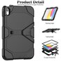 &Eacute;tui robuste en plastique et silicone Survivor Kickstand compatible avec iPad 10e g&eacute;n&eacute;ration 10,9 pouces 2022 - noir