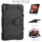 Housse de b&eacute;quille Survivor compatible avec iPad Pro 12,9 pouces (2018 2020 2021 2022) - noir