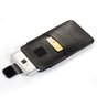 Litchee Cuir Texture Pochette De T&eacute;l&eacute;phone Universelle Insert De Ceinture Clip De Ceinture Max 5,5 Pouces Comme compatible avec iPhone SE Et 13 Mini - Noir