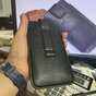 Litchee Cuir Texture Pochette De T&eacute;l&eacute;phone Universelle Insert De Ceinture Clip De Ceinture Max 5,5 Pouces Comme compatible avec iPhone SE Et 13 Mini - Noir