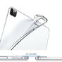 &Eacute;tui de protection flexible en TPU compatible avec iPad Pro 12,9 pouces (2018 2020 2021 2022) - &Eacute;tui transparent transparent
