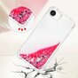 Coque en TPU paillet&eacute; avec coins renforc&eacute;s compatible avec iPhone 16e - rose transparent