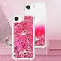 Coque en TPU paillet&eacute; avec coins renforc&eacute;s compatible avec iPhone 16e - rose transparent