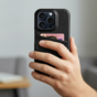 &Eacute;tui en cuir artificiel Duo Cardslot Wallet compatible avec iPhone 13 mini - noir