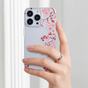 Coque en TPU Zen Blossom Flower Branches Nature Papillons compatible avec iPhone 15 Plus - Transparente