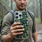 Coque Camo Survivor TPU avec coins renforc&eacute;s compatible avec iPhone 16 Plus - Vert Arm&eacute;e