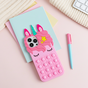 Coque en silicone Unicorn Pop Fidget Bubble compatible avec iPhone 15 Pro Max - rose