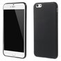 Coque en TPU noire unie compatible avec iPhone 6 Plus 6s Plus Housse en silicone Noir