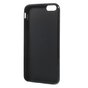 Coque en TPU noire unie compatible avec iPhone 6 Plus 6s Plus Housse en silicone Noir