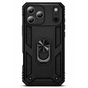 Coque iPhone 18 Pro Noir&ndash; Coque Armor Antichoc avec Support Anneau M&eacute;tallique (Compatible avec iPhone 18 Pro)
