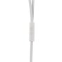 Langston &Eacute;couteurs Intra-Auriculaires C&acirc;ble Plat 3,5 mm &Eacute;couteurs Blancs Bouton Micro C&acirc;ble Nouilles