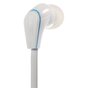Langston &Eacute;couteurs Intra-Auriculaires C&acirc;ble Plat 3,5 mm &Eacute;couteurs Blancs Bouton Micro C&acirc;ble Nouilles