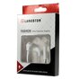 Langston &Eacute;couteurs Intra-Auriculaires C&acirc;ble Plat 3,5 mm &Eacute;couteurs Blancs Bouton Micro C&acirc;ble Nouilles