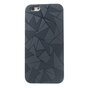 Coque triangulaire en aluminium compatible avec iPhone 6 Plus / 6s Plus Coque rigide noire Coque triangulaire