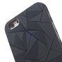 Coque triangulaire en aluminium compatible avec iPhone 6 Plus / 6s Plus Coque rigide noire Coque triangulaire