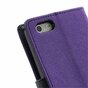 Violet Mercury Goospery portefeuille biblioth&egrave;que compatible avec iPhone 5 5s SE 2016 &eacute;tui en cuir d&#039;origine - portefeuille