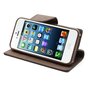 &Eacute;tui portefeuille Original Mercury Goospery Bookcase case iPhone 5 5s SE 2016 Black Brown wallet