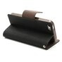 &Eacute;tui portefeuille Original Mercury Goospery Bookcase case iPhone 5 5s SE 2016 Black Brown wallet