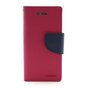 &Eacute;tui portefeuille rose Mercury Goospery Bookcase compatible avec iPhone 5 5s SE 2016 Cuir d&#039;origine - portefeuille