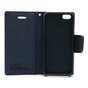 &Eacute;tui portefeuille rose Mercury Goospery Bookcase compatible avec iPhone 5 5s SE 2016 Cuir d&#039;origine - portefeuille
