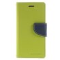 Housse de biblioth&egrave;que portefeuille vert Mercury Goospery d&#039;origine adapt&eacute;e au portefeuille en cuir iPhone 6 6s