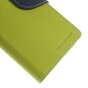 Housse de biblioth&egrave;que portefeuille vert Mercury Goospery d&#039;origine adapt&eacute;e au portefeuille en cuir iPhone 6 6s
