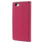 &Eacute;tui portefeuille rose Mercury Goospery Bookcase compatible avec iPhone 6 6s Cuir d&#039;origine - portefeuille