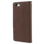 &Eacute;tui portefeuille Original Mercury Goospery Bookcase compatible avec iPhone 6 6s Marron noir portefeuille