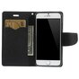 &Eacute;tui portefeuille Original Mercury Goospery Bookcase compatible avec iPhone 6 6s Marron noir portefeuille