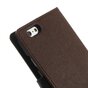 &Eacute;tui portefeuille Original Mercury Goospery Bookcase compatible avec iPhone 6 6s Marron noir portefeuille